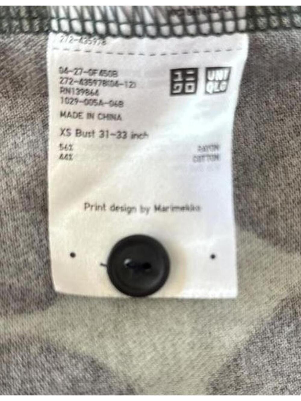 Marimekko Uniqlo Long Sleeve Flannel Shirt Dress Women’s XS Green/Black Circles - Picture 7 of 8